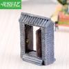 Musgo micro paisagem criativa planta verde zakka resina tijolo verde superfície porta (porta aberta) ornamentos decorativos