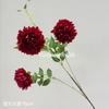 Vermelho vinho popular material de flor de simulação Eucalipto Hortênsia palma vermelha rosa vermelha com salão de casamento estrada atacado