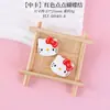 Parche de Gatito con Pajarita de Dibujos Animados de Resina Material para Manualidades DIY para Decorar Zapatos, Vasos de Agua, Fundas de Teléfono y Accesorios para el Cabello