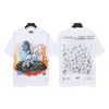 Moda Americana Transfronteriza Hellstar Serie Hellstar Camisetas Casuales de Algodón Impresas para Hombres y Mujeres Verano Sueltas de Manga Corta