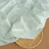 Em Estoque, Tecido Sarja de Algodão Escovado, Xadrez Desenho Animado Floral, Roupas Infantis, Tecidos para Roupas de Casa