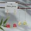 Pendientes Colgantes Largos de Patito Lindo Forma Larga Linda 3D Pendientes Largos Colgantes Accesorios de Pendientes Delicados y Femeninos de Nicho