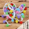Encaje Encaje Bola Hecho a Mano DIY Encaje de Color Bola Blanca para el Cabello Cortina Accesorios Decorativos Borla Cinturón Auxiliar