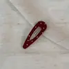 Grampo de cabelo com franja lateral versátil de bolinhas para meninas, acessório de cabelo estilo coreano de alta qualidade, presilha BB para franja frontal