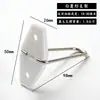 Suporte Traseiro de Foto Moldura em Formato de Diamante, Haste de Ferro para Fabricante de Molduras, Acessórios para Moldura de Foto em Liga de Alumínio, Suporte de Foto Moldura Branco e Preto