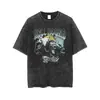 Camiseta Lavada Masculina Regatas Vintage Streetwear Hip Hop t Sh