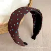 Doce Retro~ Faixa de cabelo larga estilo coreano com bolinhas para mulheres, nova coleção 2026, acessório de cabelo de alta qualidade, estiloso e moderno