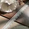 Em estoque Novo Lolita Bordado Solúvel Em Água Lace Leite Seda Único Lado Flor Onda Lace Lace Código De Barras