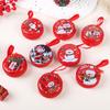 Nuevo Monedero de Hojalata Navideño Bolsa con Cremallera para Monedas Navideñas de Dibujos Animados Bolsa de Almacenamiento de Dulces para Niños