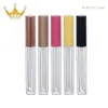 Fabricante de tubos redondos de tapa larga para brillo de labios 1 ml/1.5 ml/2 ml botellas de brillo de labios materiales de empaque cosmético botellas vacías con serigrafía para ventas transfronterizas