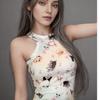 [Aprovação Direta da Fábrica] Camisole Cartoon em I Feminina Verão Slim Sem Mangas Costas Bonitas Top Curto