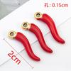 5 pendientes de pimienta de acero inoxidable, colgante de gota de aceite, accesorios para collar DIY, accesorios para el cabello, llaves al por mayor