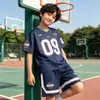 Uniforme de Baloncesto Nuevo de Verano 2026 para Niños Conjunto Deportivo de Secado Rápido Camiseta de Manga Corta Infantil Número 9 para Niños Mayores