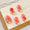 Acessórios de Arte para Unhas Gato de Espinheiro-Alvar Caramelizado Desenho Animado Morango Fofo 3D Brincos de Resina Strass Grampo de Cabelo Acessórios DIY