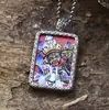 Pingente Zaharim Thangka Cinábrio Prata de Lei S925 Novo Design Chinoiserie Nicho Alta Qualidade Versátil Modelo de Moda