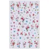2026 Primavera Floral Adesivos de Unha à Prova d'Água Rosa Rosa Coração de Morango Versátil Fresco Unha DIY
