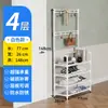 Sapateira de Metal Integrada Sala de Estar Chão Varanda Quarto Uso Doméstico Mesa Multicamadas Combinação Simples Dobrável Entrada Armário de Sapatos