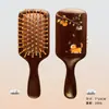Regalo para el Día del Maestro: Peine de cojín de aire de sándalo para cabello liso, peine de airbag antiestático, peine de masaje de meridianos del cuero cabelludo