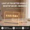Pizarra de mensajes RGB de acrílico, tablero de escritura iluminado con LED, logo personalizado, adecuado para bares, KTVs y letreros publicitarios fluorescentes