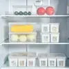Caja de Almacenamiento Multicompartimento, Organizador para Nevera de Cocina para Especias, Frutas y Verduras