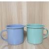 Caneca de café de cor vintage espessada de 8 cm, caneca de esmalte vintage, pote de chá, pote de esmalte colorido, produção de fábrica, atacado