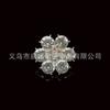 Seis Flores de Diamante Grandes Capa de Celular diy Acessórios de Liga de Zinco Adorno de Flor para Noiva Acessórios de Cabelo Acessórios de Diamante Material
