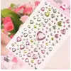 Pegatinas Hechas a Mano para Niños, Pegatinas de Diamantes, Pegatinas Brillantes de Diamantes, Pegatinas de Acrílico de Cristal, Pegatinas Educativas, Pegatinas de Corazón, Estéreo