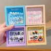 Nuevo set de caja de puntas de uñas infantiles, con pegatinas de uñas desmontables para niñas pequeñas, con lindos diseños de dibujos animados.
