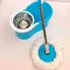 Balde premium de oito caracteres, esfregão giratório sem as mãos, uso doméstico, limpeza de uma passada, conjunto de balde esfregão de dupla finalidade úmido e seco, esfregão giratório