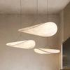 Lámpara de araña de seda silenciosa de estilo japonés, lámpara principal para sala de estar, lámpara retro nórdica para comedor, bar, escritorio, estudio, dormitorio.