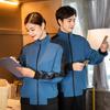 Ropa de trabajo suéter manga larga otoño e invierno propiedad comunidad habitación de invitados hospital tía de limpieza ropa de limpieza abrigo