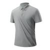 Camiseta Deportiva para Hombre Polo Business Casual Golf Solapa Ropa de Secado Rápido Exterior Seda de Hielo Secado Rápido Camiseta para Mujer