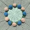 Posavasos de Flores de Ganchillo Hechas a Mano Transfronterizo