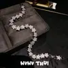 Joyería Retro Estrella Estrella de Cinco Puntas Pulsera de Piedras Preciosas Lujo Accesible Dulce Cielo Estrellado Pulsera de Circonita Estrella