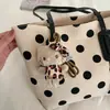 Bolso de Tote Simple Nuevo de Lunares para Mujer, Gran Capacidad, Para el Trabajo Diario, Bolso de Hombro Único, Alta Apariencia, Personalidad, Para el Trabajo Diario, Bolso de Mano a la Moda