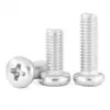 Tornillos Mecánicos Redondos de Aluminio Tipo Pm Aleación de Aluminio 6061 Tornillos Mecánicos de Cabeza Redonda Ranura Phillips al por Mayor M2M3M4M6M8