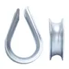 Anillo de Guía para Tirar de Cable de Acero Anillo Corazón de Pollo Anillo de Guía Galvanizado en Caliente Electrochapado Anillo en Forma de Corazón Anillo Triangular Funda Protectora para Cable de Acero