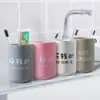 Copo de Escova de Dentes Premium Portátil Estilo Nórdico para Casal, Copo de Enxaguante Bucal Plástico Criativo para Uso Doméstico