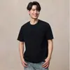 Camiseta de Verano Nueva de Amoníaco Líquido para Hombre Cuello Redondo 5A Antibacteriana Sin Costuras Manga Corta Camiseta de Manga Media Base