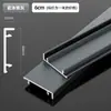 Con base de aleación de aluminio zócalo muy estrecho ultrafino a presión aluminio al por mayor minimalista metal cepillado línea de pie