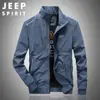 Ventas Directas de Fábrica Chaqueta de Color Sólido Simple Versátil de Moda con Cuello Alto para Hombre Nueva de Primavera y Otoño