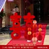 Set de Decoración para Habitación de Boda con Personaje de Doble Felicidad en Tablero KT para Decoración de Matrimonio, Casa Nueva del Novio, Dormitorio de la Novia, Pared de Fondo junto a la Cama con Personaje de Doble Felicidad