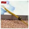 Corda de chaveiro tecida à mão com nó de coco e cordão de fecho, acessórios de corda para pingente de joia semiacabada DIY