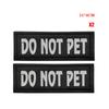 Chaleco de animal con gancho y bucle luminoso Insignia de collar de cinturón de seguridad insignia de correa para perro perro de servicio 11*4cm