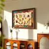 Adesivo Magnético de Geladeira Pintura Decorativa para Sala de Estar Estilo Vintage Pintura Pendurada de Cabeceira do Quarto Mural de Parede de Fundo para Entrada da Sala de Jantar