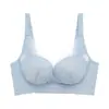 Sujetador Sexy de Encaje Perforado Taza B Fino, Suave de Algodón Push-Up Sexy, Inalámbrico No Magnético Ajustable