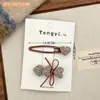 Pinza para el pelo de cuadros estrella Maillard Pinza de corazón con lazo de alta gama Pinza lateral para flequillo Pinza de pico de pato versátil y femenina