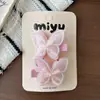 Pinza para el pelo de mariposa de malla para niños, Pasador con borde de encaje para niñas, Pinza para el pelo dulce de colores caramelo que cubre todo el pelo, Goma para el pelo