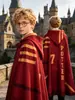 Harry Potter Manto de Quidditch Disfraz de Cosplay para Niños Gryffindor No. 7 Túnicas Mágicas del Mismo Estilo Disfraz de Halloween para Actuación