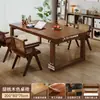 Escritorio Grande de Madera Maciza para Uso Doméstico, Transformable en Mesa de Sala de Estar, Escritorio de Trabajo, Escritorio de Estudio y Mesa de Comedor Móvil